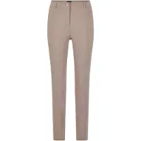 Goldner Stoffhose "Kurzgröße Bengalinhose mit Längsnähten", Damen, Gr. 26, K-Gr, beige, Obermaterial: 67% Baumwolle CO. 28% Polyamid PA. 5% Elasthan EL., schmal, Hosen Stoffhose, Sattel im Vorderteil