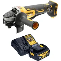DeWalt DCG 406 M1 Akku Winkelschleifer 18 V 125 mm Brushless + 1x Akku 4,0 Ah + Ladegerät