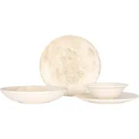 Bonna Geschirrset (Large) - Nacrous - 24 teilig - 6 Personen - Porzellan
