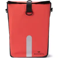 DS Produkte #DoYourSports Wasserdichte Fahrradtasche Roll-Top - 21 L - Rot Fahrradtasche Gepäckträger Tasche 21L Tragetasche Roll-Top Bag wasserdicht 3in1