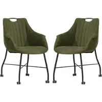 MX Sofa Esszimmerstuhl Metric - Moss (2er-Set)