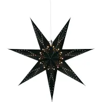 Best Season Papierstern "Katabo 100" incl. Kabel ca. 100 x 100 cm, incl. Halterung, Farbe schwarz, 231-05