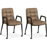 MX Sofa Esszimmerstuhl Ryan - Truffle (2er-Set)