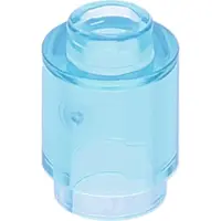 LEGO brick round 1x1 trans light blue
