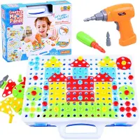 Jokomisiada Kreative Blöcke Mosaik mit Schraubendreher 151pcs ZA2516
