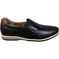 Sioux Hajoko-700 Slipper in Übergrößen Blau37841 große Herrenschuhe, Größe:41