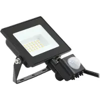 PRIOS Maikel LED-Außenstrahler, 20W, 1620lm, Metall, Sensor