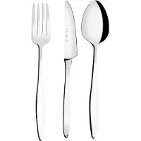 Serenk Milan 18-teiliges Edelstahl-Besteckset – Hochwertiges 18/10 Besteck für 6 Personen, Spülmaschinenfest, Ideal für Alltag und besondere Anlässe