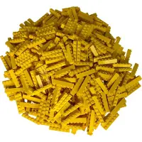 LEGO 50 Stück Steine 1x6, Gelb