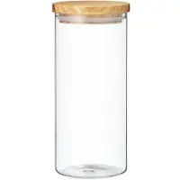 Ambition | Glasbehälter 1,4 L Mit Bambusdeckel – Vorratsdose Für Lebensmittel, Gewürze & Müsli – Luftdicht, Stilvoll & Nachhaltig