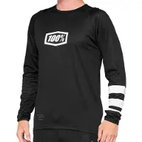 100% Herren Jersey R-Core , Schwarz Weiß, S