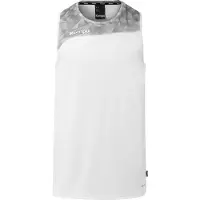 Kempa Sporttop "TankTop Athletics 29 Kids", Kinder, Gr. 116, weiß (weiß, steingrau), Obermaterial: 100% Polyester Pol. recyc.., Tops Sporttop