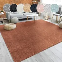 Paco Home Teppich "Porto 890", rechteckig, 13 mm Höhe, Kurzflor, Uni-Farben, ideal im Wohnzimmer & Schlafzimmer