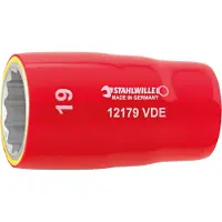 Stahlwille 1/2 " VDE-Steckschlüsseleinsatz SW 12mm L.56mm