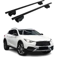 Omtec Dachträger Grundtäger für Infiniti QX30 2016-2019 75kg Metall Schwarz 2 tlg
