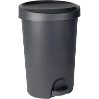 Eda Plastiques 45-liter-treteimer, betongrau/anthrazit Eda 10631 G.BT/G.AN