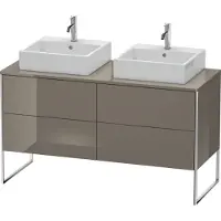 Duravit XSquare Konsolenwaschtischunterbau freistehend, für zwei Becken, 4 Auszüge, 1400x778x548mm, XS4926B8989