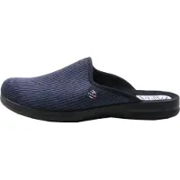 Fly Flot Herren Hausschuh bequeme Pantoffeln 220279, Größe:41 EU, Farbe:Blau