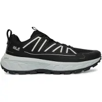Jack Wolfskin Wanderschuh "WILD HIKE LOW M", Herren, Gr. 45, schwarz-weiß (schwarz, phantom), Synthetik, Schuhe Wanderschuh, Outdoorschuh, Trekkingschuh