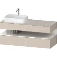 Duravit Waschtischunterschrank Qatego 140x55x60cm, w g/tau m, Pl, Beck. li
