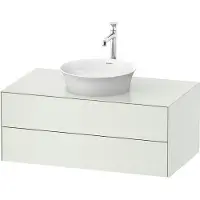 Duravit White Tulip, Waschtischunterbau wandhängend, Breite 1000 x Tiefe 550mm, mit 2 Schubkästen, mit Tip-on Technik, WT498603636