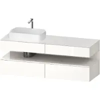 Duravit Waschtischunterschrank Qatego 160x55x60cm, w g, Konsolenpl., Beck. li