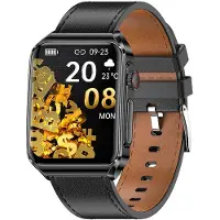 INF Smartwatch mit EKG-Herzüberwachung/Bluetooth-Anrufen/Bluetooth-Musik Schwarz