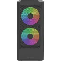 Montech X X2 Plus, Midi Tower, PC, Schwarz, ATX, micro ATX, Mini-ITX, Gaming, Multi