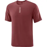 Salomon - T-shirt aus Merinowolle &ndash; Herren &ndash; Ultra SS Tee M - Ultra SS Tee M Syrah für Herren aus Wolle - Größe M - Rot
