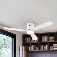 Schuller Valencia LED-Deckenventilator Siroco, weiß, Ø 132 cm, leise, CCT