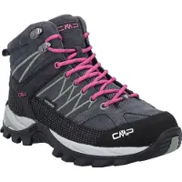 CMP Wanderschuh "Rigel Mid", Damen, Gr. 40, grau (grau, schwarz), Obermaterial: 100% Rindsleder Leather cow., Schuhe Wanderschuh