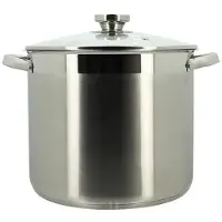 Menastyl Topf mit Deckel – – 4615455 – Edelstahl – 9 Liter – Für alle Herdarten geeignet, inklusive Induktion