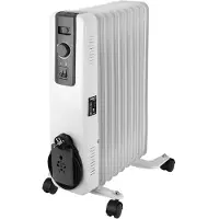 Neo Tools 2000W Ölradiator - Elektro Heizkörper mit 9 Rippen, 3 Heizstufen, regulierbaren Thermostat, Überhitzungsschutz und Räder