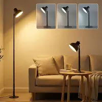 Lapalife LED Stehlampe Dimmbar 3 Farbtemperaturen Stehleuchte Höhenverstellbar Drehbar Leselampe Tischleuchte für Arbeitszimmer, Schlafzimmer, Büro