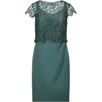 Vera Mont Etuikleid mit Spitze in Dark Emerald | Gr.: 42
