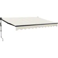 Syfax Elektrische Markise mit Kurbel Creme 3x2,5 m