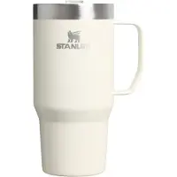 Stanley The Everyday Suburban Mug 24oz, Cream Gloss 10-13854-061 Thermobecher mit Deckel, 710 ml