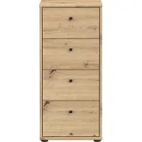 Freiraum Kommode >TEMPRA2< 4 Schubladen, in Artisan Eiche - 38,6x85,5x34,8cm (BxHxT)