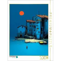 CALVENDO Puzzle Mondscheinbaden | 1000 Teile Lege-Größe 64 × 48 cm Foto-Puzzle für glückliche Stunden