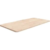 Syfax Waschtischplatte 80x40x1,5 cm Massivholz Unbehandelt