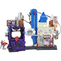 Hasbro Spider-Man VenomVersus Spielset mit Figur, 10 cm, 30+ Funktionen, Stadt der Netzwerfer, Kinderspielzeug ab 4 Jahren