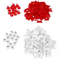 Gistuch RC Car Drift Track Set ABS Feldzaun mit 30 Kegeln für 1/14 1/16 1/18 1/24 1/28 Modell Weiß Rot