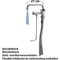 Ich-zapfe Wasserhahn, Küchenarmatur, Wasserarmatur - Mischbatterie für 1 Becken Hochdruck