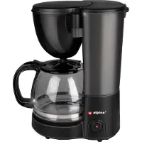 Alpina 871125218102 Filterkaffeemaschine, Kunststoffgehäuse, Glaskanne, 10 Tassen