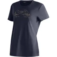 Maier Sports "Wilma Print" Damen Kurzarmshirt, leichtes Sommer Funktionsshirt, Rundhals, Reg Fit