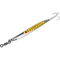 Gistuch Lurer Pailletten Metall Bass Hard Löffel Köder Jig Künstlicher Haken (gelb 84 g)