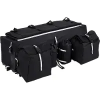 Gistuch Mit 2 abnehmbaren Wasserflaschen Holster Oxford Stoff ATV Heck -Rack -Beutel, stark und langlebig für Radsportbeutel mit Radsportliebhaber