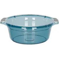 Gistuch Kunststoff-Waschbeckenschale mit Griffen, tragbare Küche, Wanne für Haushalt, Badezimmer, Wäscherei, M 31,5 x 10,5 x 21 cm