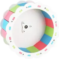 Gistuch Hamsterrad Stille Sonnenblumenform PVC Schraubmontage Haustier für Sport drei Farbe, Himmelblau und Sakura Pink Apfelgrün 13 cm/5,1in