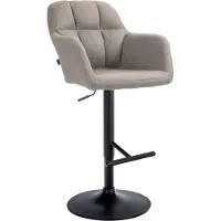BellaFurn Stoff-Barhocker – Barhocker – Bequeme Gartengestaltung, verstellbar und 360° drehbar